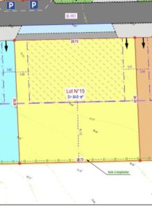 Lot 15 Surface terrain : 840 m² Surface const. : 400 m²